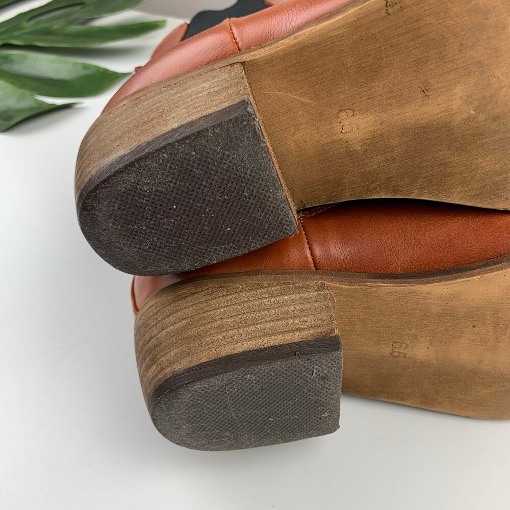 Arider Girl Heeled Chelsea Boots Brown Faux Leather Women's 6.5 - Picture 13 of 13